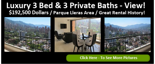 3 bedroom furnished apartment rental in Medellin